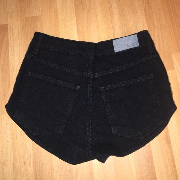 LF Carmar Black Zipper Shorts - Picture 6 of 7